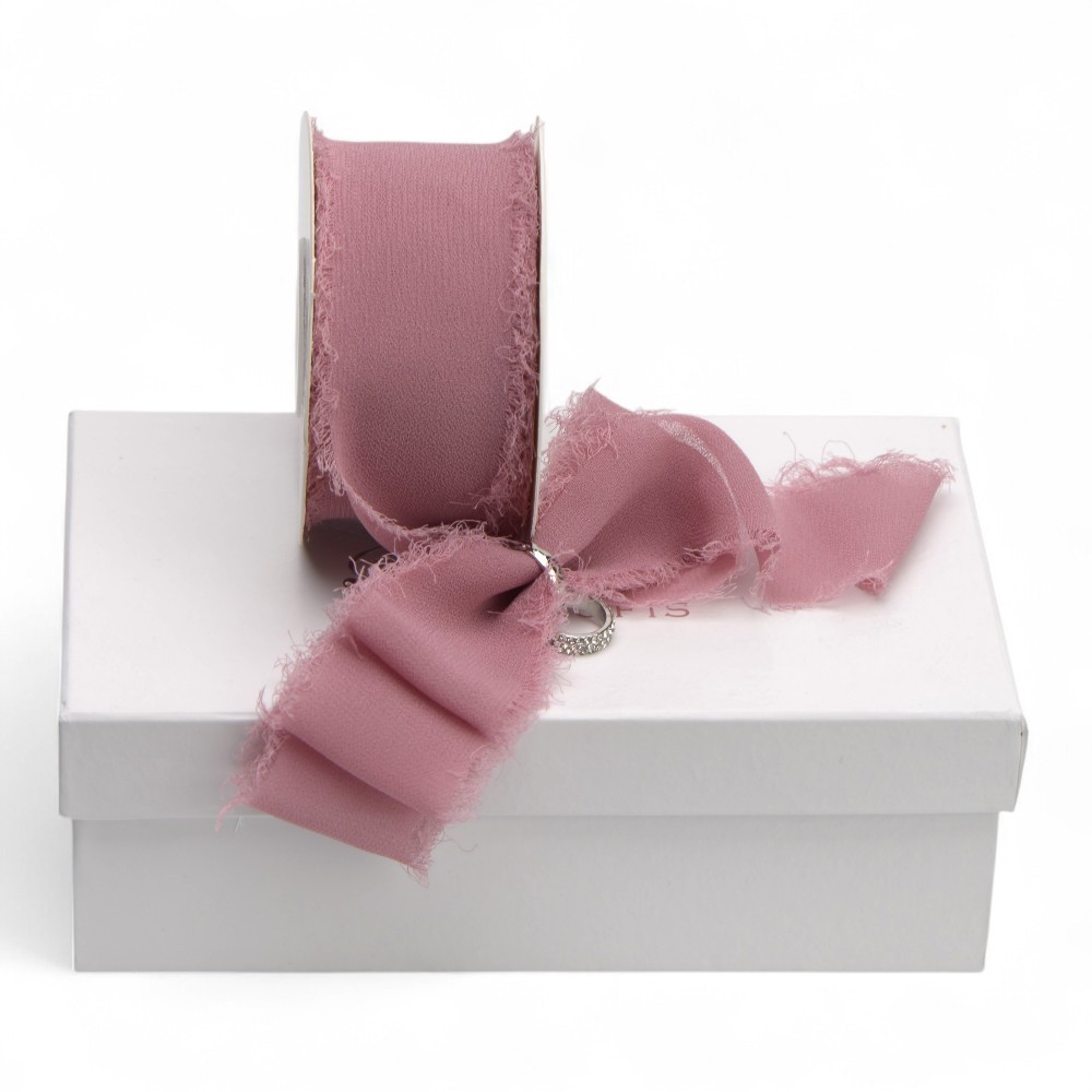 NASTRO SFRANGIATO 40MMX15MT MALVA